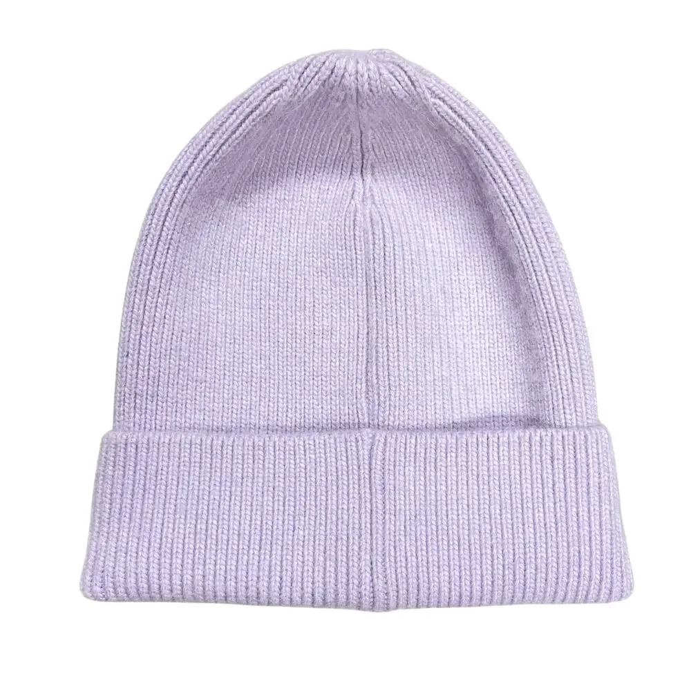 MOONPENNY Lilac London Cashmere Blend Beanie Lavender Purple OS